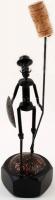 Don Quijote retró figura csavarokból, jelzés nélkül, m:29cm