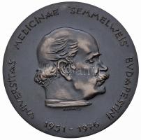 Madarassy Walter (1909-1994) DN "Universitas Medicinae Semmelweis Budapestini 1951-1976 / Annus Fundationis Facultatis Medicinae Budapestinensis 1769" ezüstözött Br emlékérem (60mm) T:2