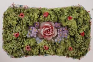 Thüringen porcelán baba bútorok, 4 db, kézzel festett, lepattanásokkal, jelzett