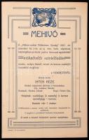 1907 Meghívó a Rákoscsabai Földműves Ifjúság műkedvelői színielőadására