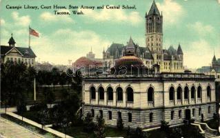 Tacoma, Carnegie Library, Court house, state armory, Central school (EK)