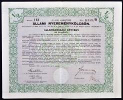 Budapest 1904. "Erzsébet királyné Sanatorium Sorsjegykölcsön" sorsjegye 5K-ról, szárazpecs...