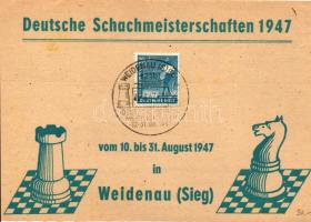 1947 Deutsche Schachmeisterschaften, Weidenau / German chess championship, Weidenau, So. Stpl (non PC)