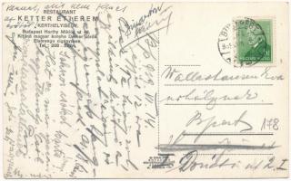 Budapest XI. Ketter-féle vendéglő, kerthelyiség; Horthy Miklós út 48