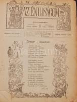 1922 Az én újságom képes gyermeklap 33. évfolyama egybekötve, laza, szakadt félbőr kötésben.