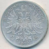 Ausztria 1912. 2K Ag "Ferenc József" T:2- Austria 1912. 2 Corona Ag "Franz Joseph" C:VF