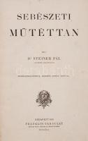 Steiner Pál: Sebészeti műtéttan. Bp., 1916, Franklin. Kicsit kopottas félvászon kötésben, egyébként jó állapotban.