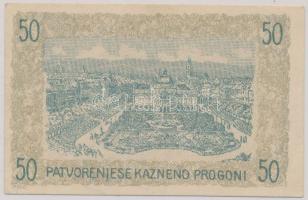 Jugoszlávia/Szerb-Horvát-Szlovén Királyság/Zágráb 1919. 50F szükségpénz T:I-
Yugoslavia/Kingdom of t...