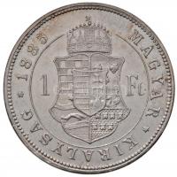 1885KB 1Ft Ag "Ferenc József / Barokk címer" Körmöcbánya T:2
Hungary 1885KB 1 Forint Ag &q...