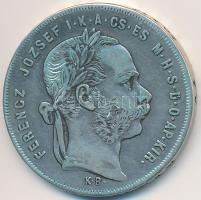 1876KB 1Ft Ag "Ferenc József / Középcímer" T:2,2-
Adamo M15