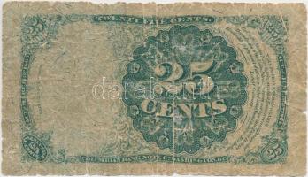 Amerikai Egyesült Államok / Töredék Valuta 1874-1875. 25c "Robert J. Walker" T:IV
USA / Fr...