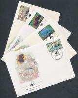 WWF halak sor 4 FDC WWF Fishes set on 4 FDC