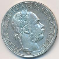 1892KB 1Ft Ag "Ferenc József / Fiume címer" T:2-
Adamo M15