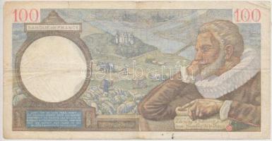 Franciaország 1940. 100Fr T:III apró lyukak
France 1940. 100 Francs C:F tiny holes