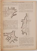 1936 A Magyar Mérnök- és Építész-Egylet Közlönye LXX. évfolyamának 1-52. száma, 266 ábrával, 76 táblázattal, kiadói félvászon kötés