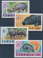 1984 WWF Vízilovak sor Mi 1315-1318