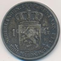 Hollandia 1848. 1G Ag "II. Vilmos" T:2-,3 Netherlands 1848. 1 Gulden Ag "William II" C:VF,F