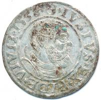 Porosz Hercegség 1538. 1Gr Ag Brandenburgi Albert (1.97g) T:2- patina Duchy of Prussia 1538. 1 Groschen Ag Albrecht von Brandenburg (1.97g) C:VF patina