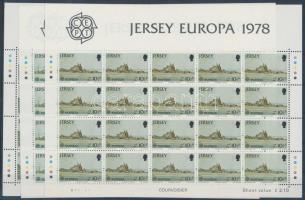 1978 Europa CEPT építészet kisívsor Mi 177-179