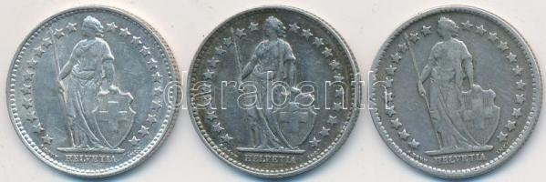 Svájc 1920-1952B 1/2Fr Ag (3xklf) T:2,2-
Switzerland 1920-1952B 1/2 Franc Ag (3xdiff) C:XF,VF