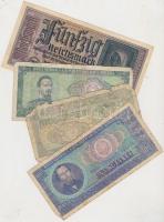 20db-os vegyes külföldi bankjegy tételt jobb darabokkal T:vegyes
20pcs of diff. banknotes with bette...