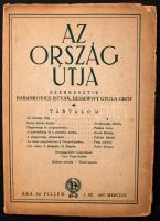 1937 Az Ország Útja 1. száma(az első megjelent szám), szerkesztik Barankovics István, Dessewffy Gyula, 64p