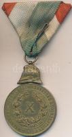 1904. "A Magyar Országos Tűzoltó Szövetség X éves Szolgálati Érme" aranyozott Br kitünteté...