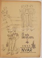 1935 Nyár. Az uj idők kézimunka könyve. Szerkesztette: Feyérné Kovács Erzsébet