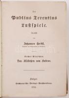 Terentius, Publius: Luftspiele. 1. köt.: Das Mädchen von Andros. Stuttgart, 1855, Hoffmann'sche...