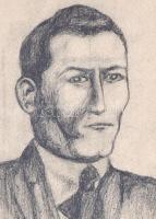 1919 Ék (Leicht) Sándor, (Alex Kiel) (1902-1975): A művész felvételi rajzai, Uitz Béla proletár tanm...