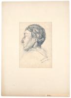 1919 Ék (Leicht) Sándor, (Alex Kiel) (1902-1975): A művész felvételi rajzai, Uitz Béla proletár tanm...