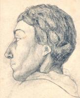 1919 Ék (Leicht) Sándor, (Alex Kiel) (1902-1975): A művész felvételi rajzai, Uitz Béla proletár tanm...