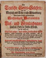 Moll, Casimirus: Der Teutsche Gott-Gelehrte. Augsburg, 1730, Joseph Gruber. Szakadozott, kopottas bő...