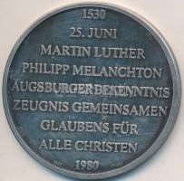 NSZK 1980. "450 éves az augsburgi hitvallás" Ag emlékérem (14.78/0.999/35mm) T:2 (PP)
FRG ...