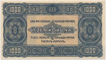 1923. 1000K nyomdahely jelölés nélkül T:I-,II hajtatlan