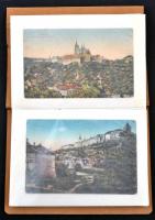 Praha, Prag; - 28 old postcards in postcard album; mixed quality