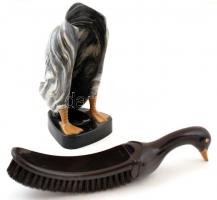 cca 1930 "Made in England" Kacsa ruhakefe, műanyag, m:28cm