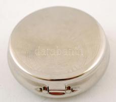 Úti, kézi hamuzó, fém, Cannabis díszítéssel, d:5cm