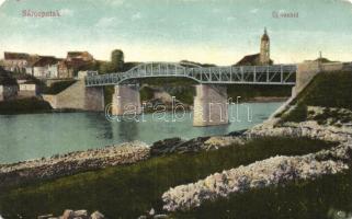 4 db RÉGI történelmi magyar városképes lap, vegyes minőség; Szeged, Dombóvár, Sárospatak, Párkány / ...