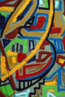 Kozma István (1937- ): Nagybányai táj, olaj, vászon, jelzett, 50×100 cm