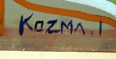 Kozma István (1937- ): Nagybányai táj, olaj, vászon, jelzett, 50×100 cm