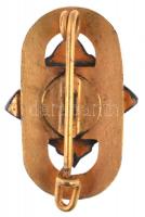 ~1960. "Testnevelés és Sport Érdemes Dolgozója" aranyozott, zománcozott fém jelvény eredet...