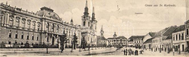 Karlóca/Karlowitz Hauptplatz Panoramakarte