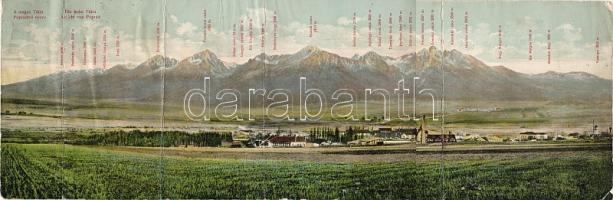 Magas-Tátra 3 részes panorámalap  (sérült)