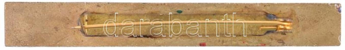 1975. " A Díszszemle Kiváló Katonája" zománcozott tombak jelvény (11x81mm) T:2