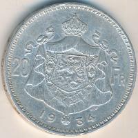 Belgium 1934. 20Fr Ag T:2-,3
Belgium 1934. 20 Francs Ag C:aVF
