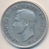 Kanada 1945. 50c Ag "VI. György" T:2- Canada 1945. 50 cents Ag "George VI" C:VF