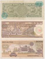 Mexikó 1970. 100P + 1985. 1000P + 5000P T:II,III
Mexico 1970. 100 Pesos + 1985. 1000 Pesos + 5000 Pe...