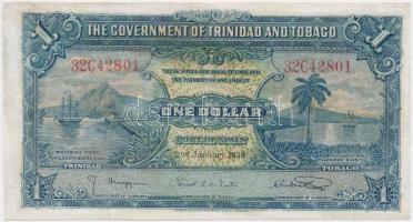 Trinidad és Tobago 1939. 1$ T:restaurált Trinidad and Tobago 1939. 1 Dollar C:restored