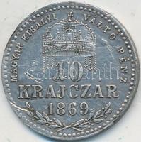 1869KB 10Kr Ag "Ferenc József" T:2- Adamo M10.1
